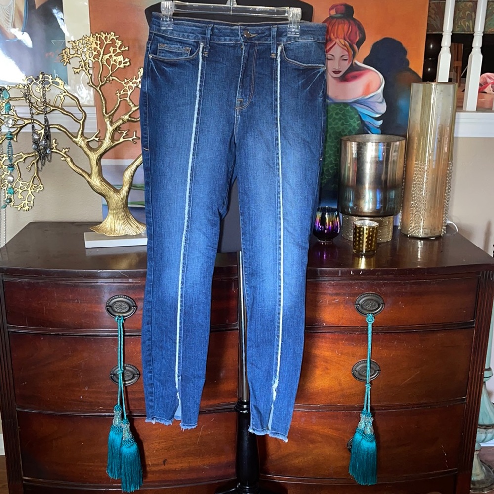 GOOD AMERICAN Good Waist 6/28 distressed high waist jeans